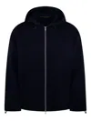 Department Five Zip-up Drawstring Hoodie In Blue