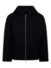 Department Five Zip-up Hooded Jacket In Black