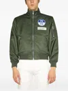 Department Five Zip-up Patch Jacket In Green