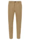 Department Five Tapered Corduroy Trousers In Beige