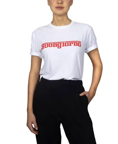 Departure Buongiorno Tee In White
