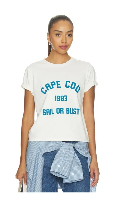 Departure Cape Cod 1983 Boxy Tee In White
