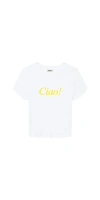 Departure Ciao Baby Tee In White