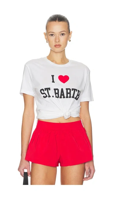 Departure I Heart St. Barth Tee In White