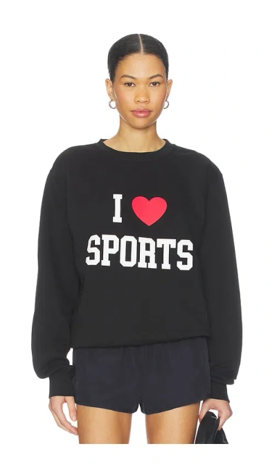 Departure I Love Sports Sweatshirt In Black