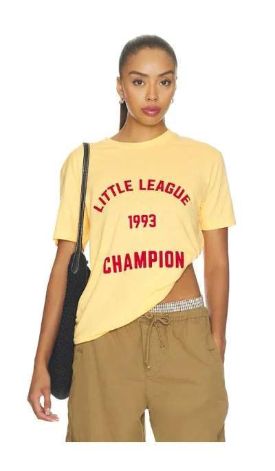Departure Little League 1993 Champion Tee In Yellow