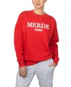 Departure Merde Sweatshirt In Red