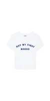 Departure Not My First Rodeo Baby Tee In White