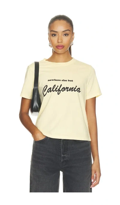 Departure Nowhere Else But California Boxy Tee In Yelllow