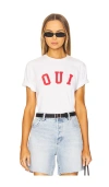 Departure Oui Tee In 白色