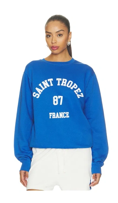 Departure Saint Tropez 87 Sweatshirt In Blue