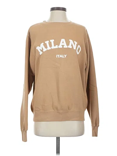 Pre-owned Departure Sweatshirt In Tan