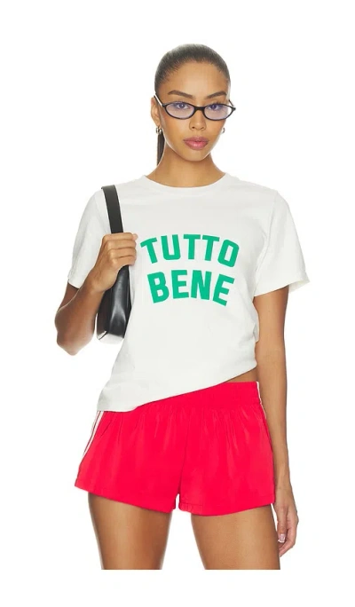 Departure Tutto Bene Boxy Tee In White