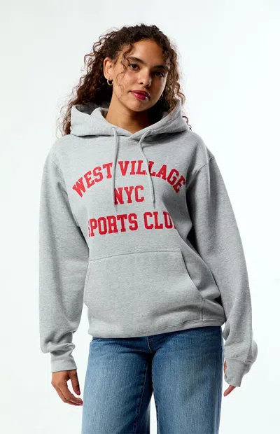 Departure Women's West Village Nyc Hoodie In Heather Gray