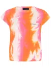 Dependance Tie-dye Logo-print T-shirt In Arancio