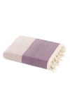 Depera Diamente Cotton Throw Blanket In Purple