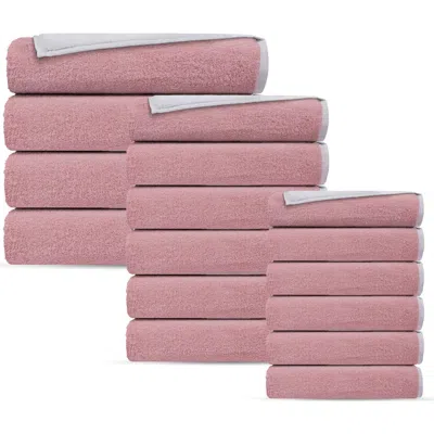 Depera Double Face 16-piece Turkish Cotton Towels Set