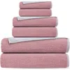 Depera Double Face 6-piece Turkish Cotton Towel Set In Multi