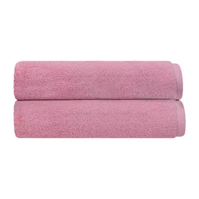 Depera Home Bath Sheets 2-pc. Bath Sheet In Pink