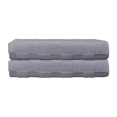 Depera Home Bath Sheets 2-pc. Bath Sheet In Silver
