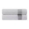 Depera Home Bath Sheets 2-pc. Bath Sheet In Silver