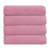 Depera Home Bath Towels Set 4-pc. Quick Dry Bath Towel Set In Pink
