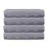 Depera Home Bath Towels Set 4-pc. Quick Dry Bath Towel Set In Silver