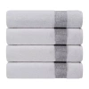 Depera Home Bath Towels Set 4-pc. Quick Dry Bath Towel Set In Silver