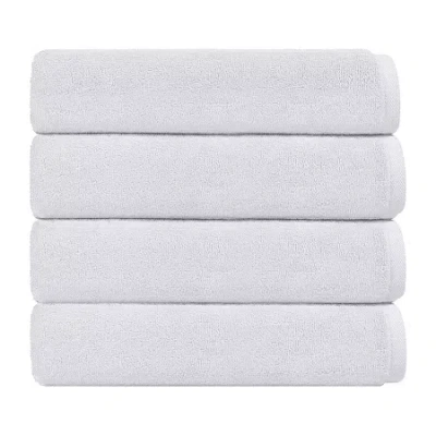 Depera Home Bath Towels Set 4-pc. Quick Dry Bath Towel Set In White