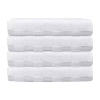 Depera Home Bath Towels Set 4-pc. Quick Dry Bath Towel Set In White
