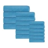 Depera Home Bath Towels Set Quick Dry Bath Towel Set In Blue