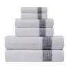 Depera Home Bath Towels Set Quick Dry Bath Towel Set In Blue