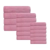 Depera Home Bath Towels Set Quick Dry Bath Towel Set In Pink
