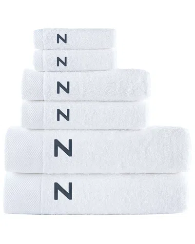 Depera Home Brooks Brothers Set Of 6 Monogrammed Towels In White