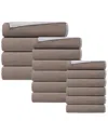Depera Home Double Face Set Of 16 Turkish Towels In White