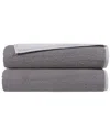Depera Home Double Face Set Of 2 Turkish Bath Towels In White