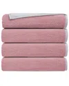 Depera Home Double Face Set Of 4 Turkish Hand Towels In White