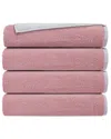 Depera Home Double Face Set Of 4 Turkish Wash Towels In White