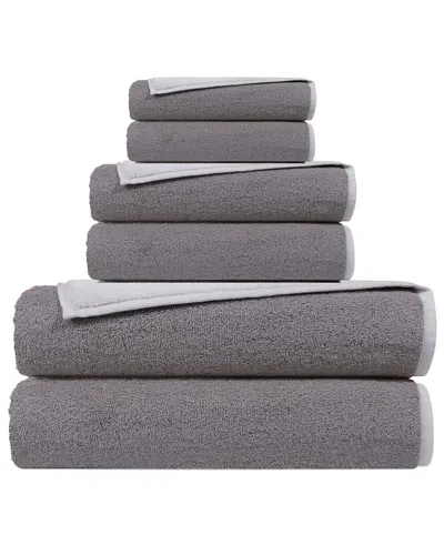 Depera Home Double Face Set Of 6 Turkish Towels In White