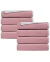 Depera Home Double Face Set Of 8 Turkish Hand Towels In White