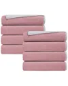 Depera Home Double Face Set Of 8 Turkish Wash Towels In White