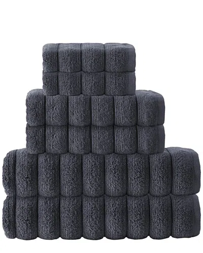Depera Home Enchante Home 6pc Vague Towel Set In Black