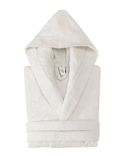 Depera Home Enchante Home Hooded Turkish Cotton Bathrobe In Cream