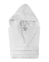 Depera Home Enchante Home Hooded Turkish Cotton Bathrobe In White