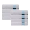 Depera Home Pera Set Of 8 Turkish Hand Towels In Blue