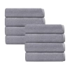 Depera Home Puresoft Set Of 8 Turkish Hand Towels In Gray