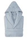 Depera Home Hooded Turkish Cotton Bathrobe In Blue