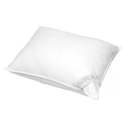 Depera Home Luxury Goose Feather Support Pillow In White