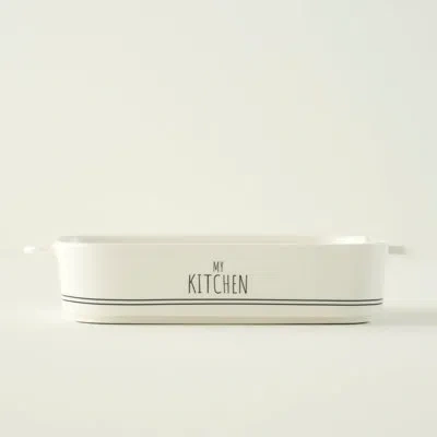 Depera Home My Kitchen  Porcelain Baking Dish In White