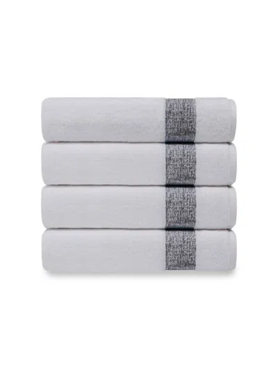 Depera Home Pera 4-piece Turkish Cotton Hand Towel Set In White